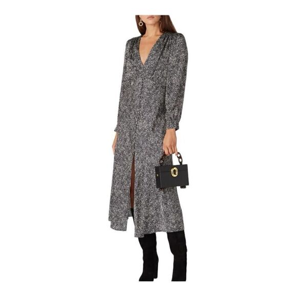 Pinko Dresses & Skirts - Pinko Black and White Print Midi Dress Size 4